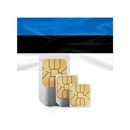 Estonia Prepaid travel sim (Shipped from Abroad)