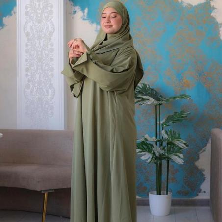 عباءة  بثوب كريب روزا الممتاز