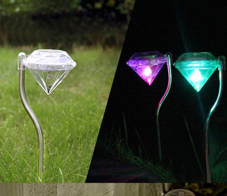 Outdoor Diamond Solar Lights - مصباح الألماس بالطاقة الشمسية - 4 داخل العبوة