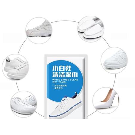 Generic White Shoes Cleaning Wet - مناديل تلميع الشوز الابيض - 2 باكت