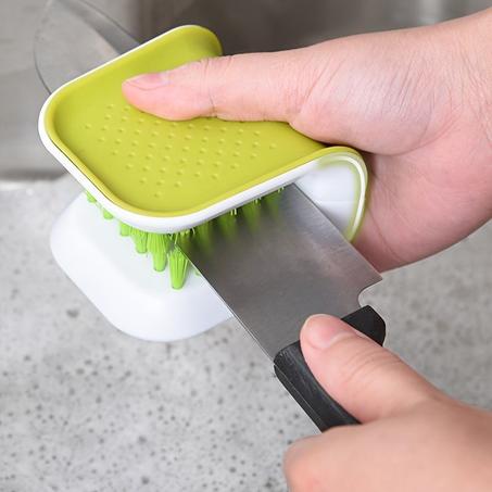 YQBOOM Knife Cleaner  - فرشاة تنضيف الشوك والسكاكين - قطعتين