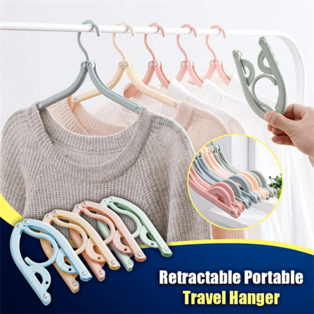 4PCS Portable Hanger - الشماعات المرنة متعددة الوظائف - 2 باكت