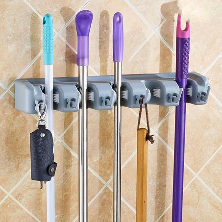 Broom Slots Holder - حامل خماسي متعدد المزايا - 2 قطع