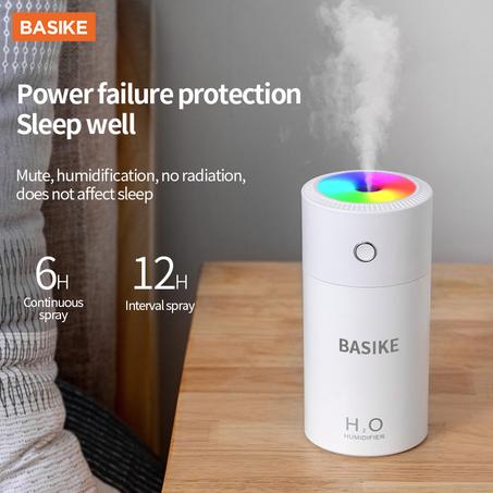 Basike Aroma Diffuser - المبخرة والمرطب الهوائي بالشحن