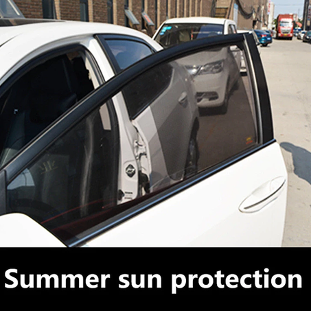 لاصق الفاميه للسيارة 2 قطعة - Sunscreen Car Windshield Sticker