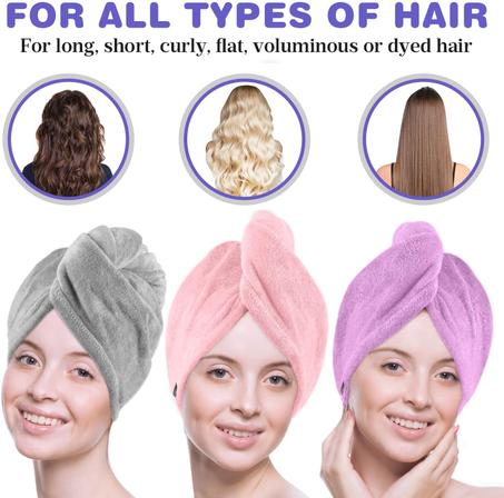Microfiber Hair Towel - باكدج فوط الشعر المايكروفايبر المدهشة