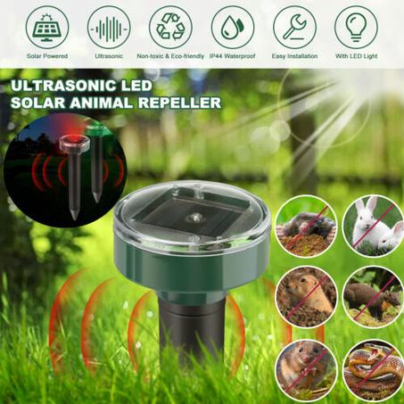 Ultra Sonic Mouse Animal Gopher - جهاز طرد الفئران والزواحف بالطاقة الشمسية