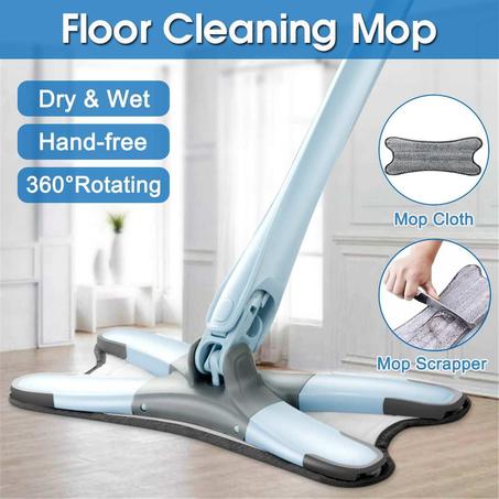 X-Flat Floor Mop - الممسحة الدوارة العصارة 360 °