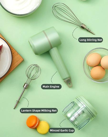 Wireless Chopper& Mixer - كبة مفرمة عجانة لاسلكية