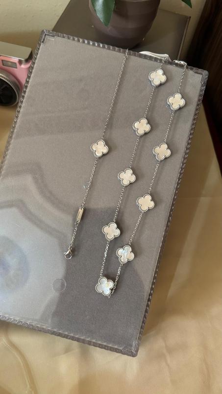 Ensemble VNC argenté 10 fleurs