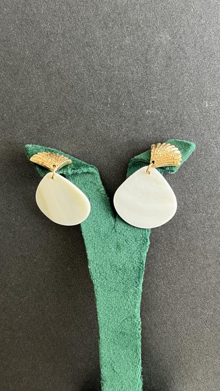 Boucles coquillage Gold