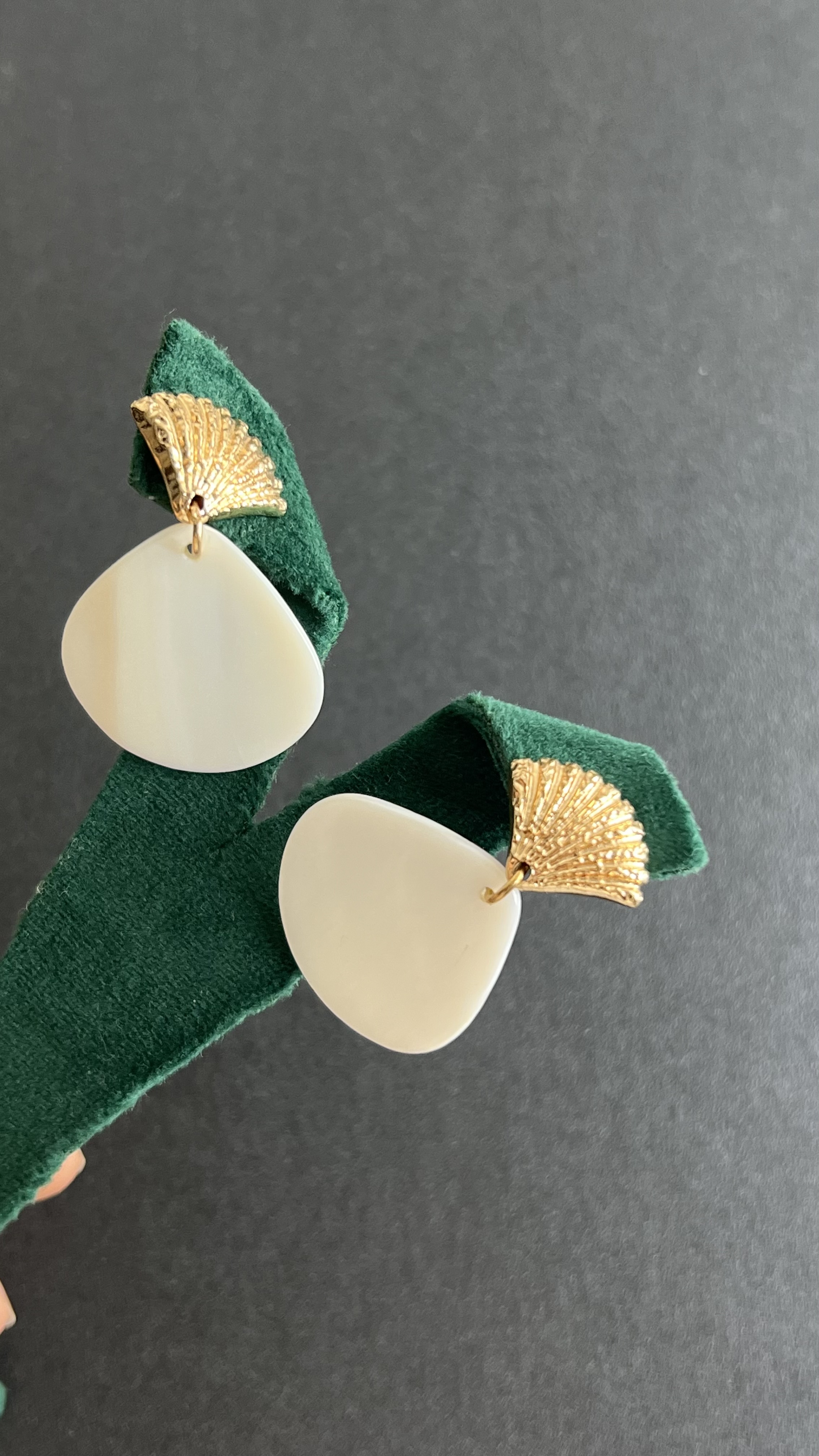 Boucles coquillage Gold
