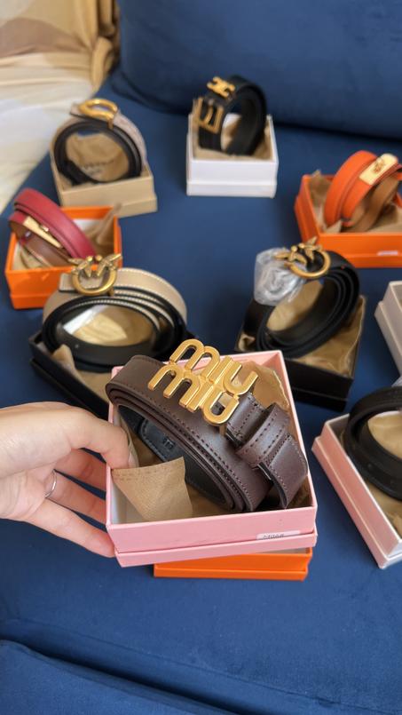 Ceinture Miu Miu grenat