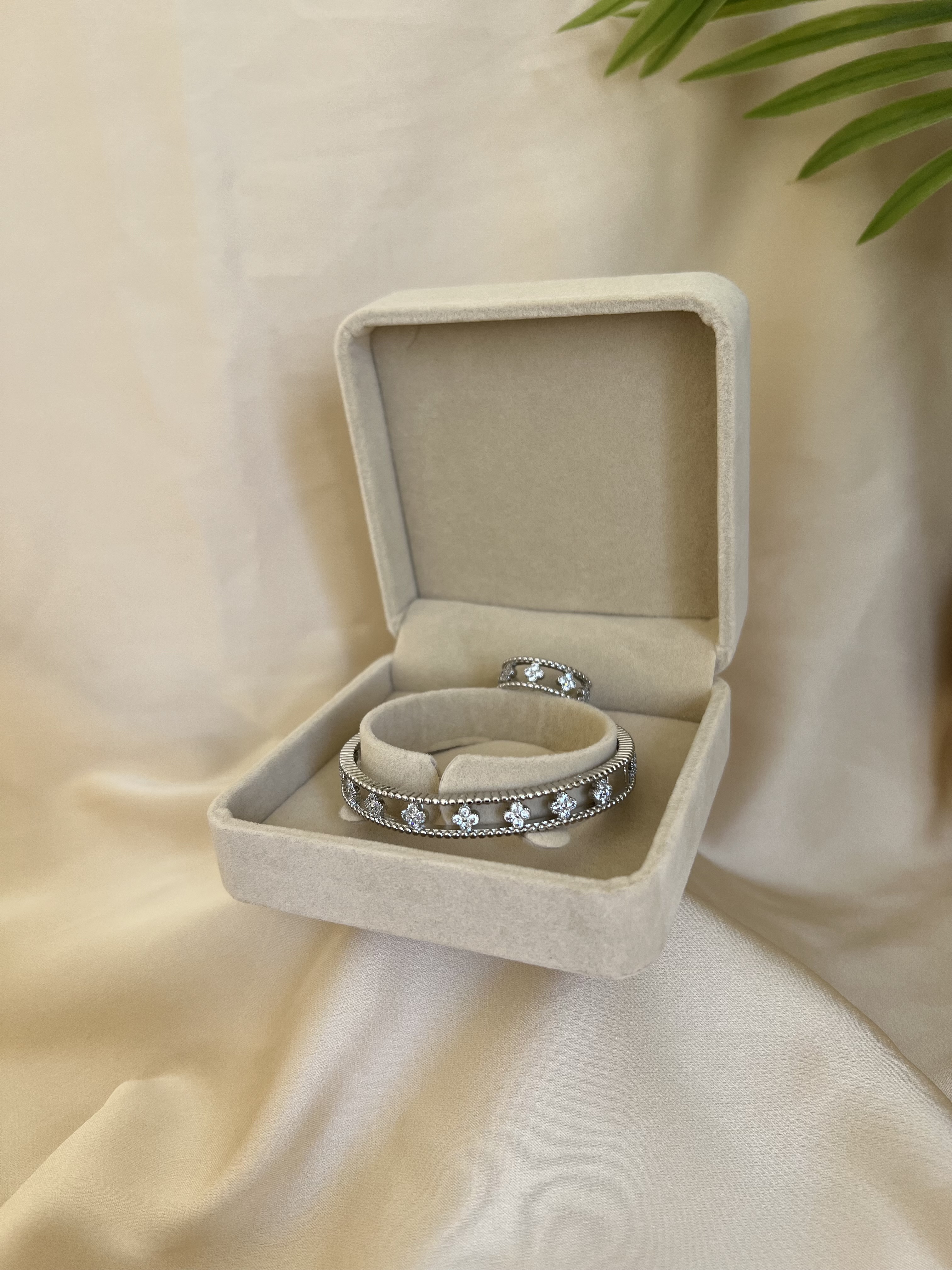 "vancleef + bague  GREY inoxydable" - ZILAL