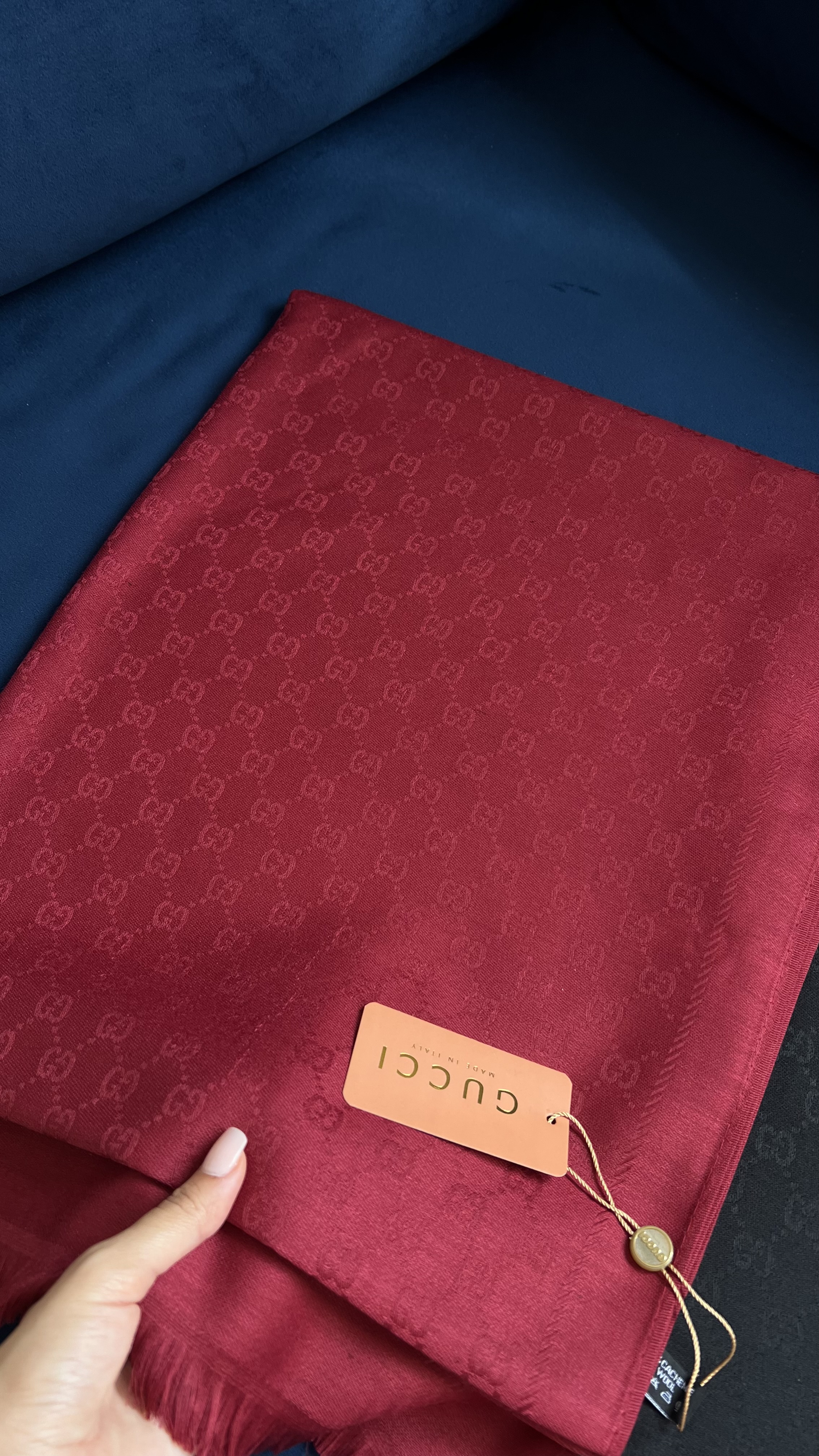 Écharpe grenat Gucci