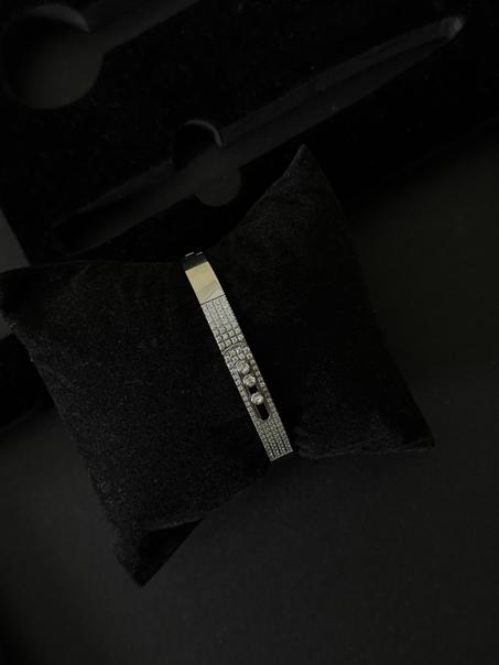 bracelet MSK avec perles premium argenté