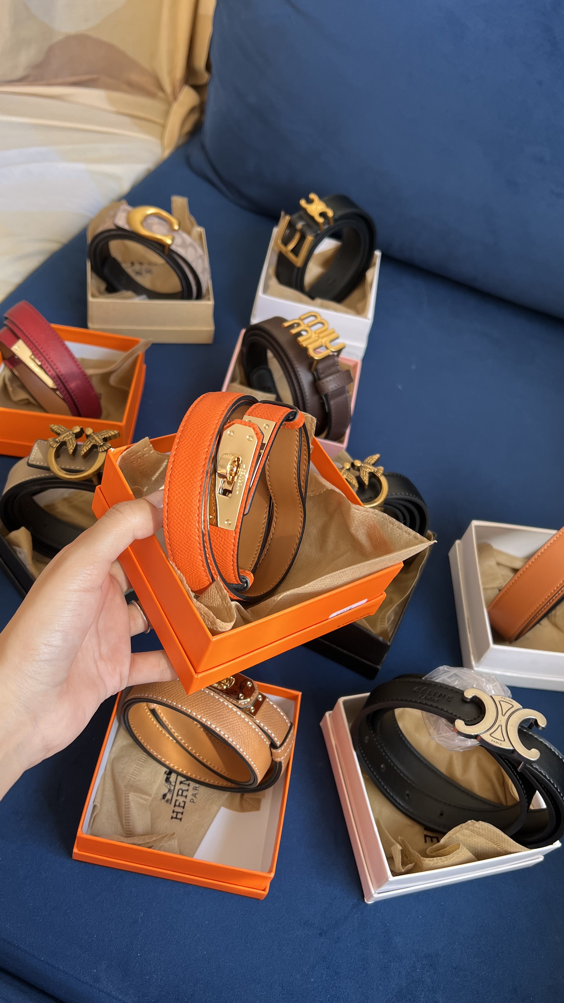 Ceinture Hermès orange