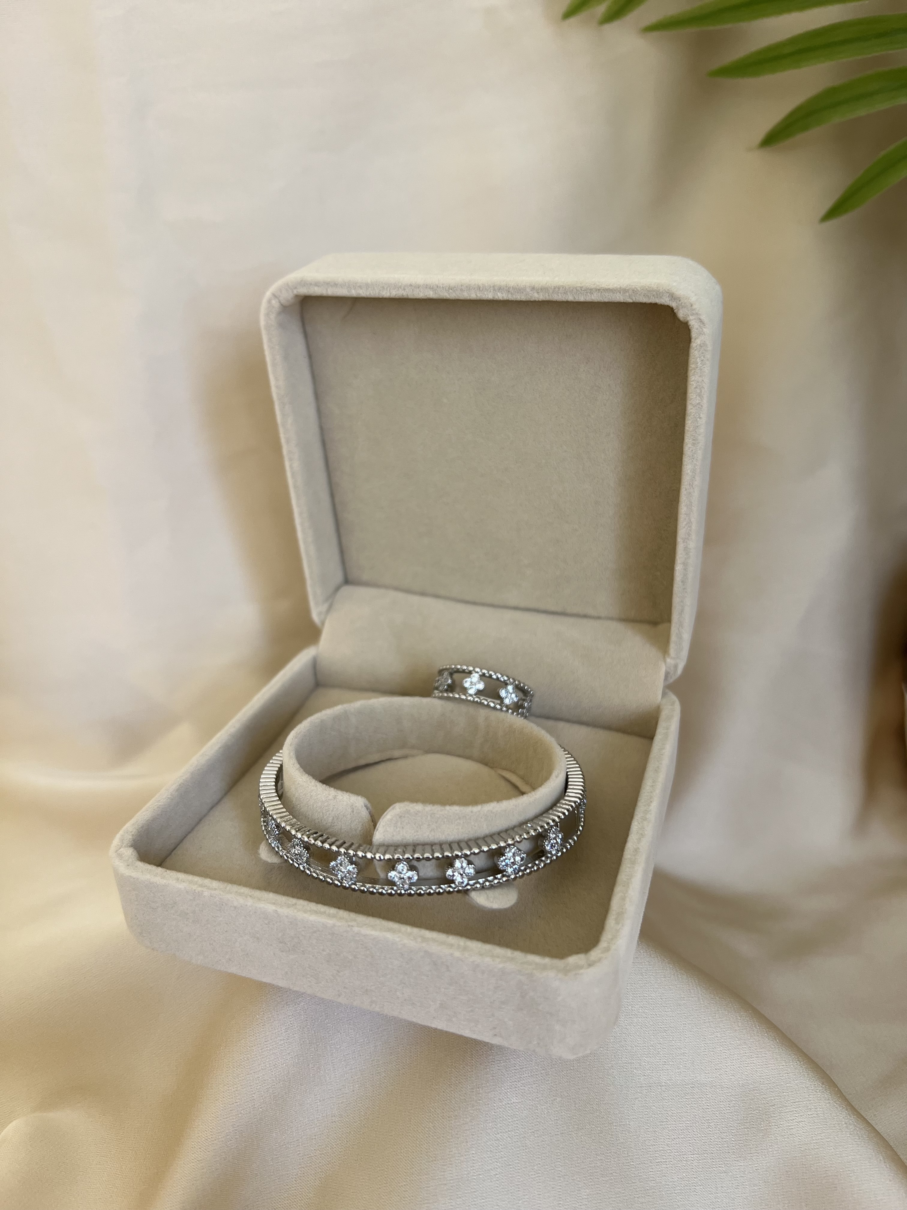 "vancleef + bague  GREY inoxydable" - ZILAL