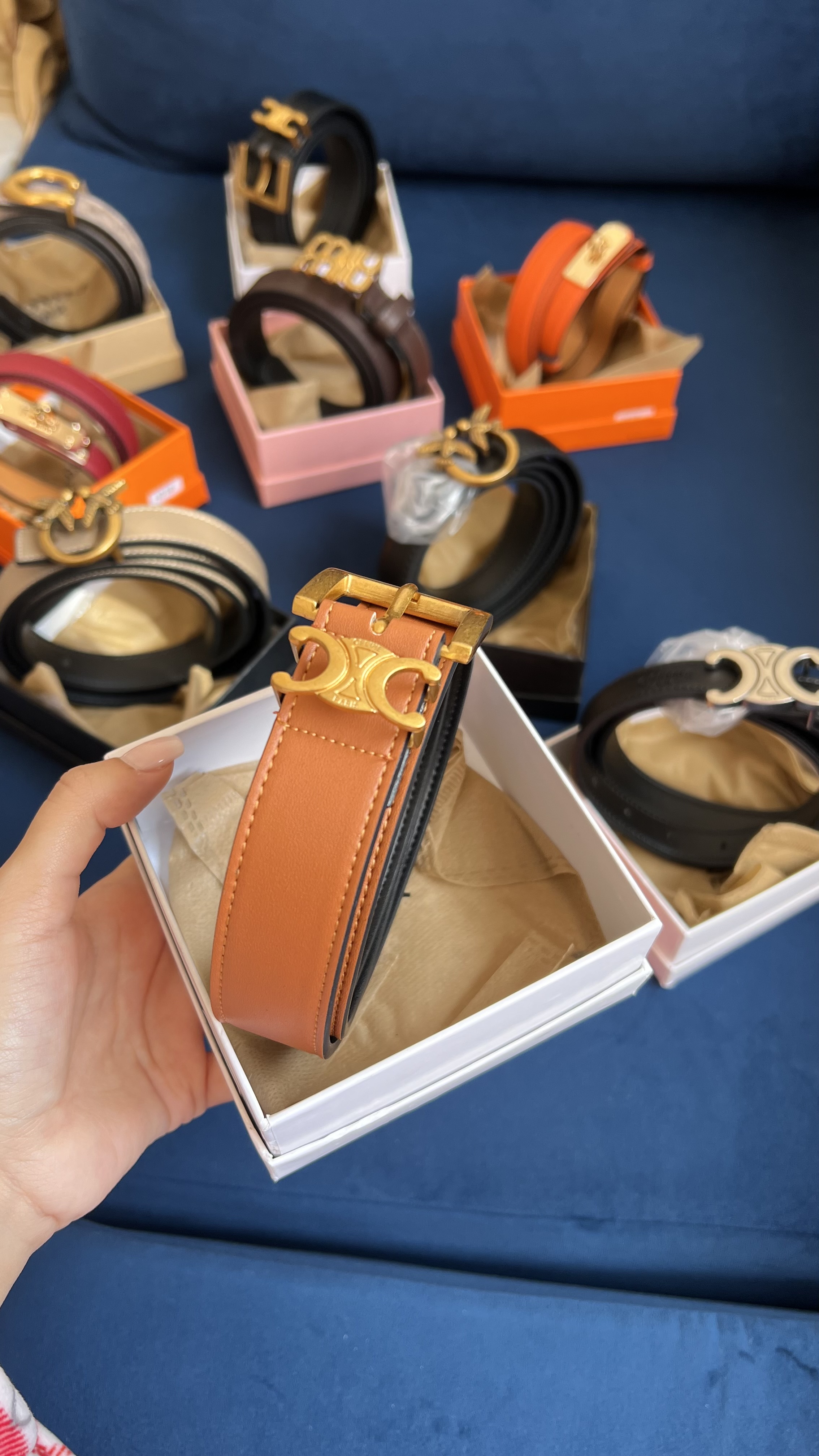 Ceinture Céline camel