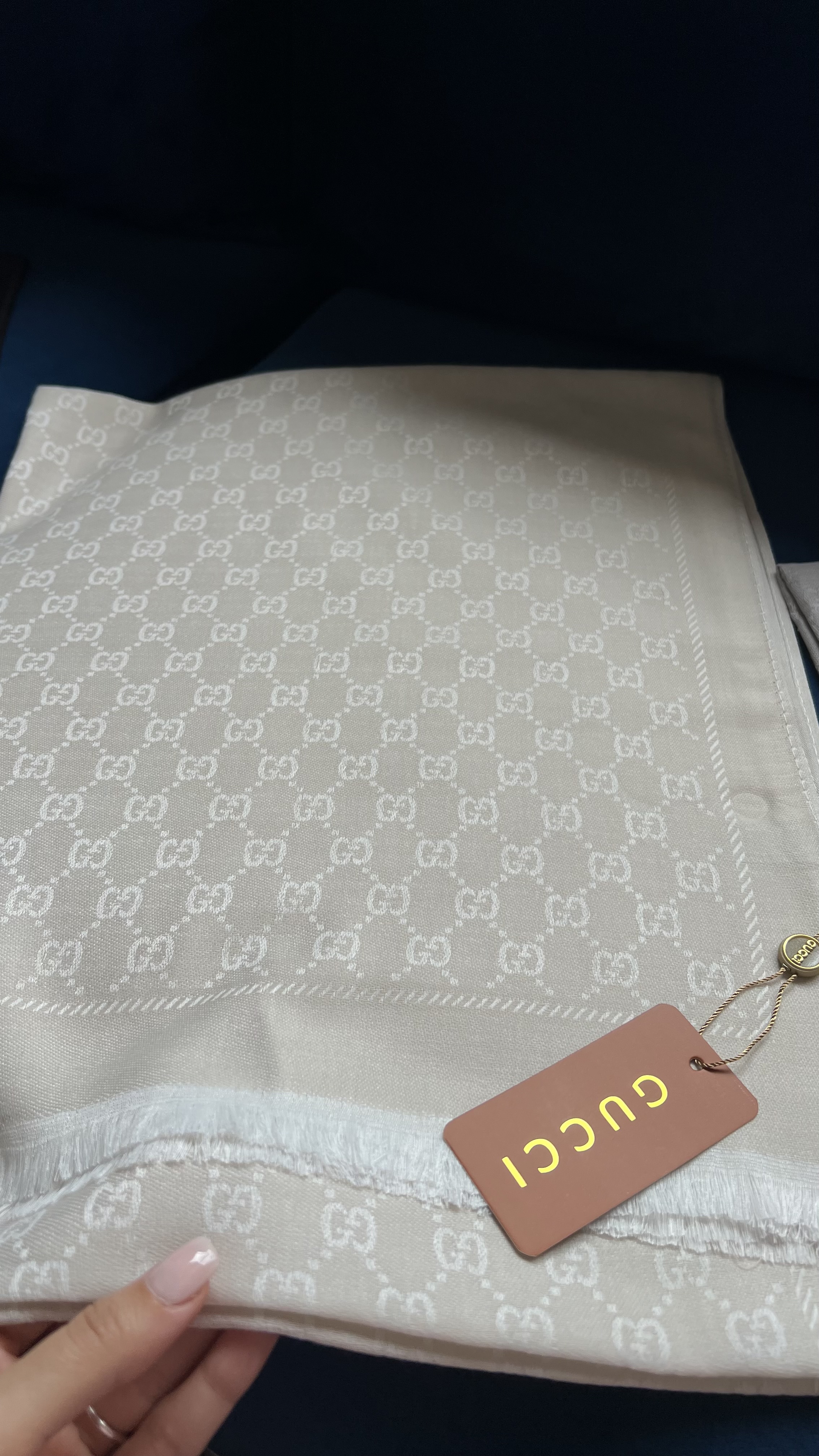 Écharpe Gucci beige