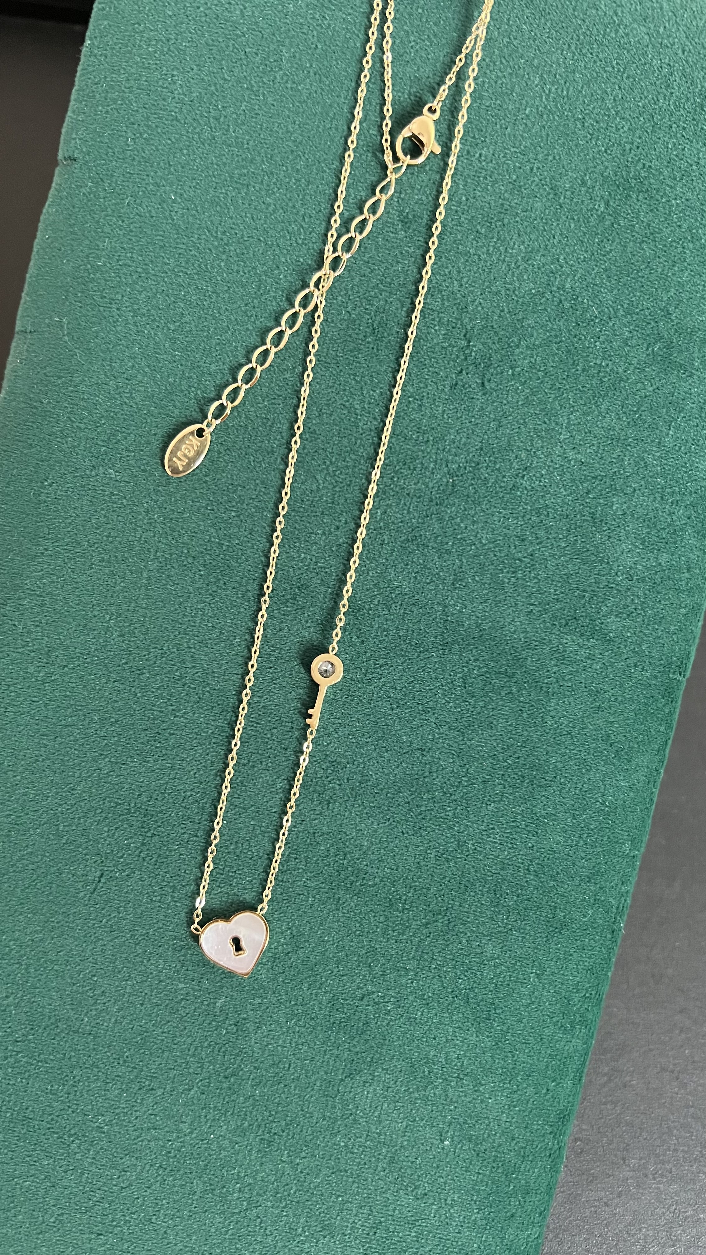 Collier clé de mon coeur première qualité