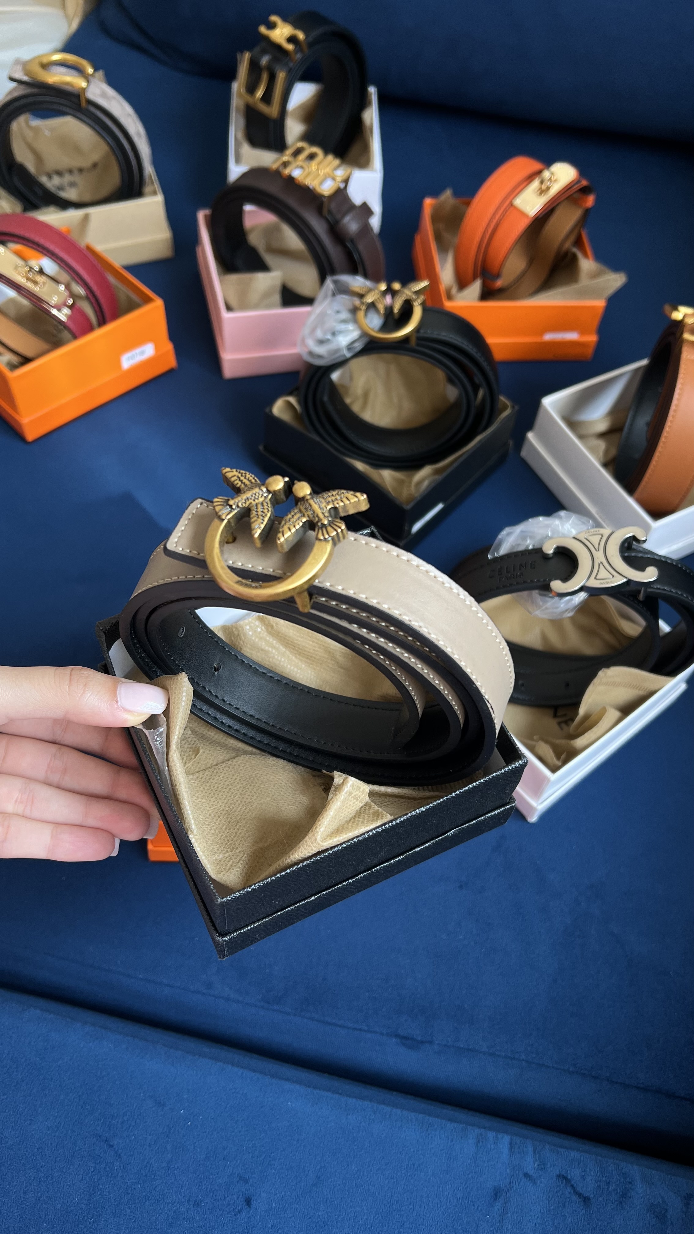 Ceinture pinko camel