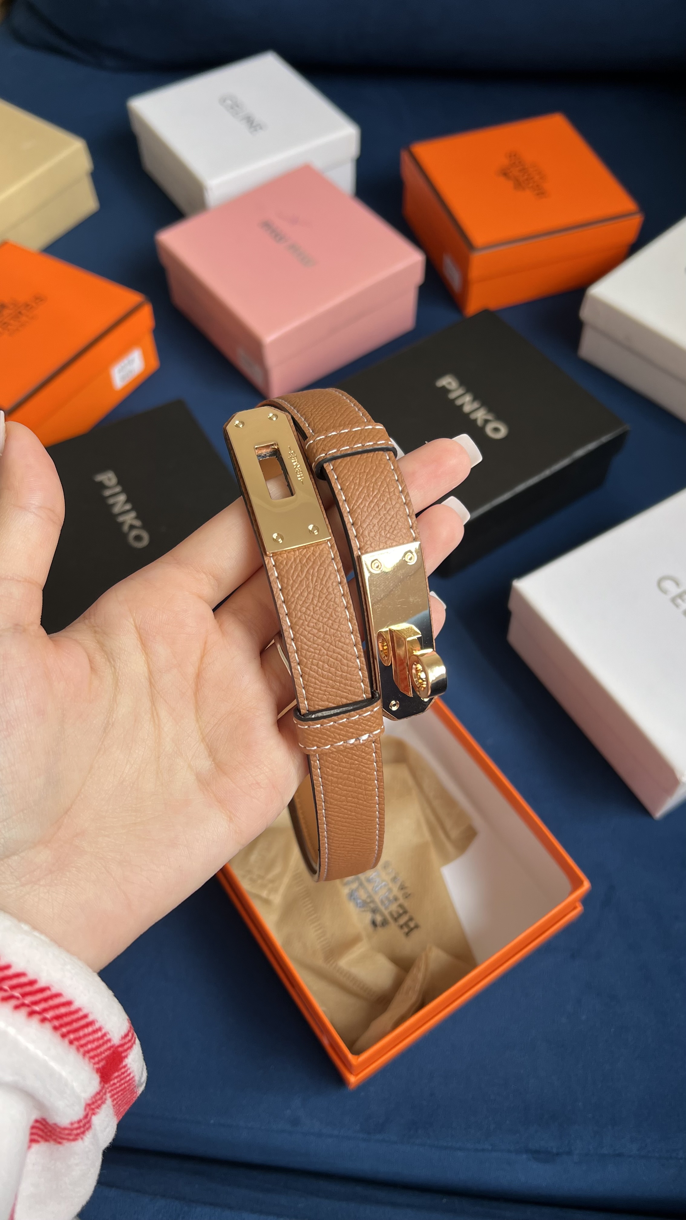 Ceinture Hermès camel
