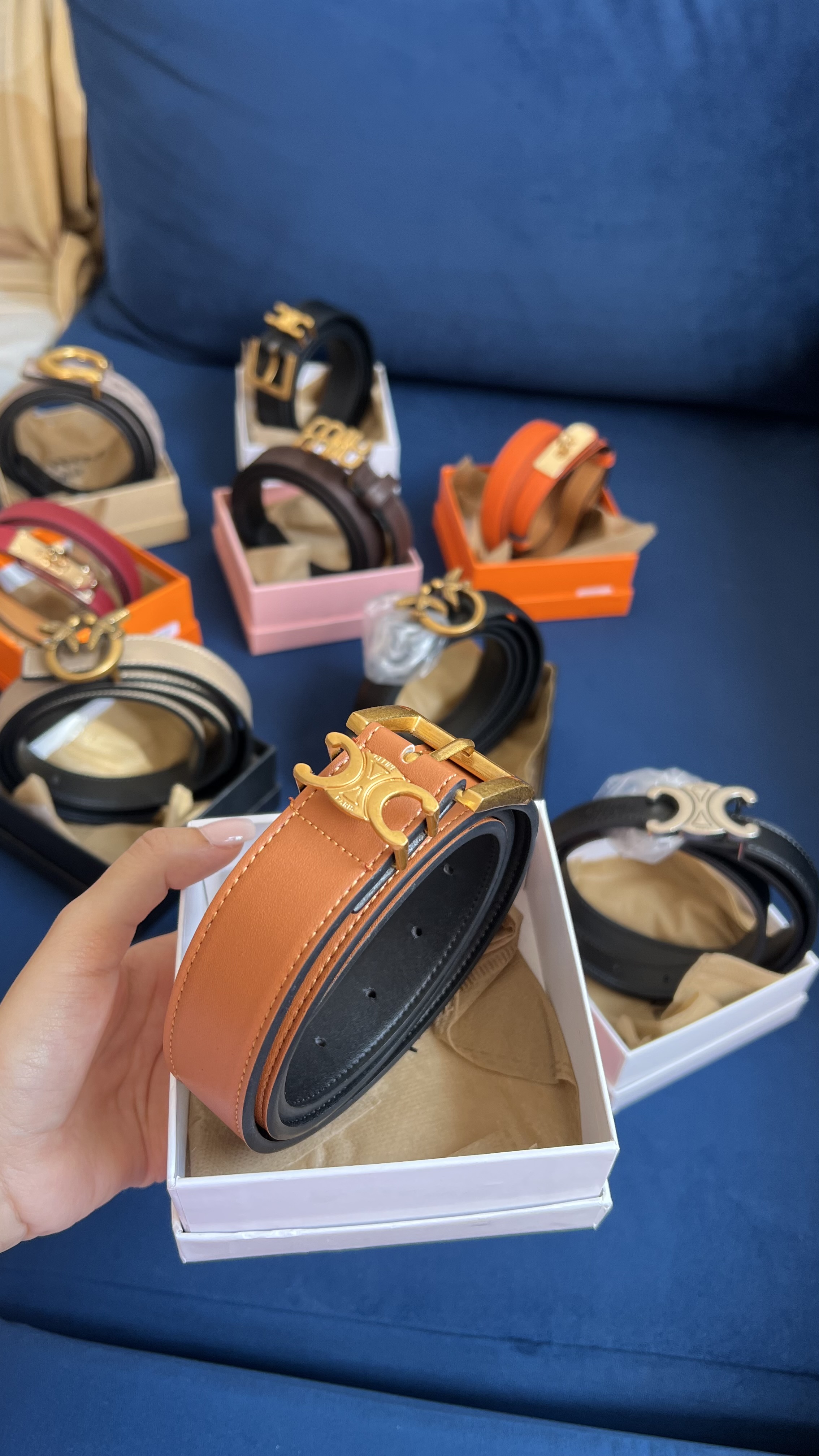 Ceinture Céline camel