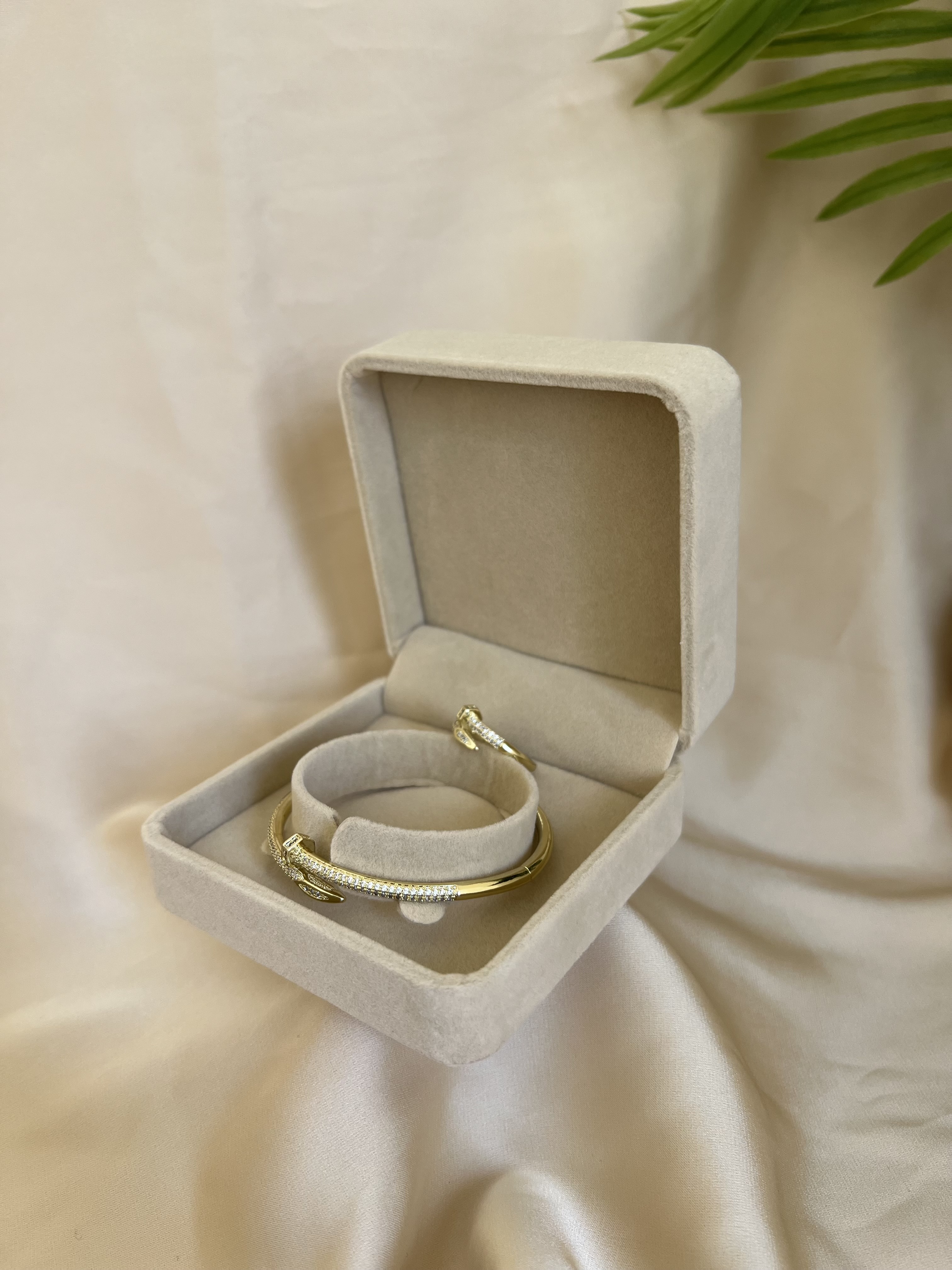 clou + bague gold inoxydable - DHABIYA