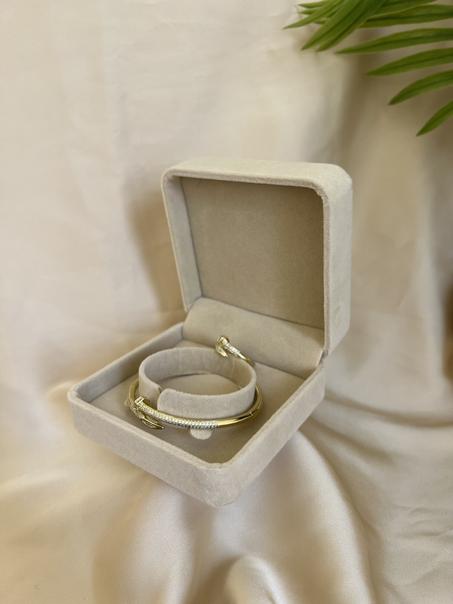 clou + bague gold inoxydable - DHABIYA