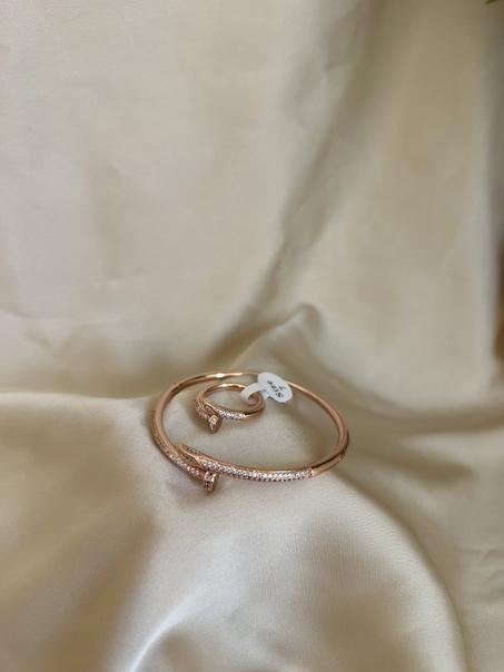clou + bague gold inoxydable - WARDIYA