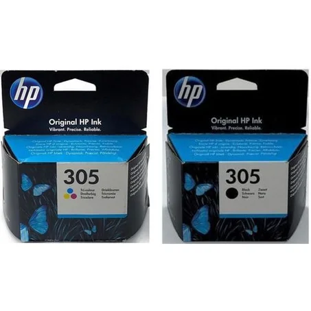 Hp 305 Black And Coloured Genuine Ink Cartridge - 3YM61AE(one Set)