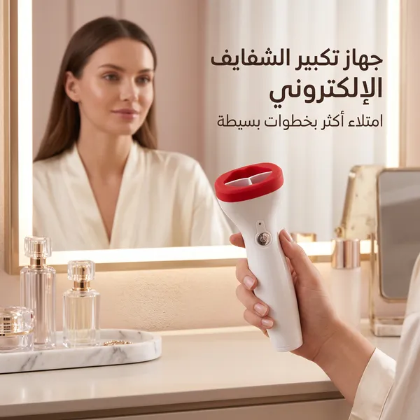 جهاز نفخ الشفاه الإلكتروني للنساء