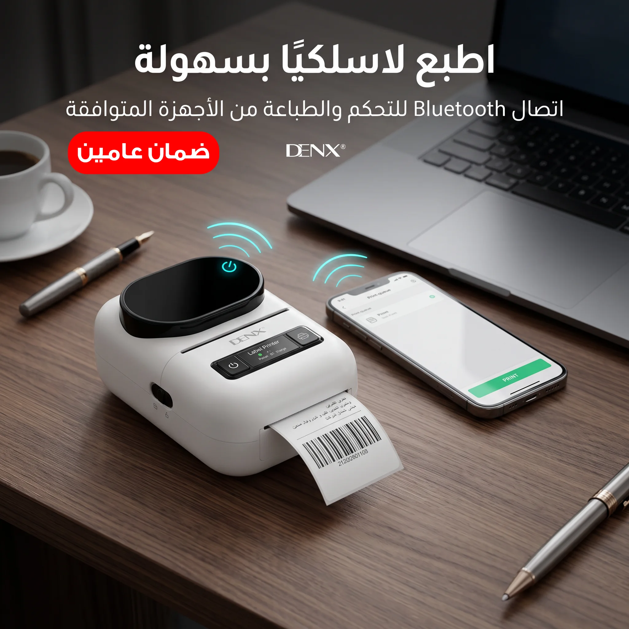 طابعة الصور المحمولة ضمان عامين من دينكس