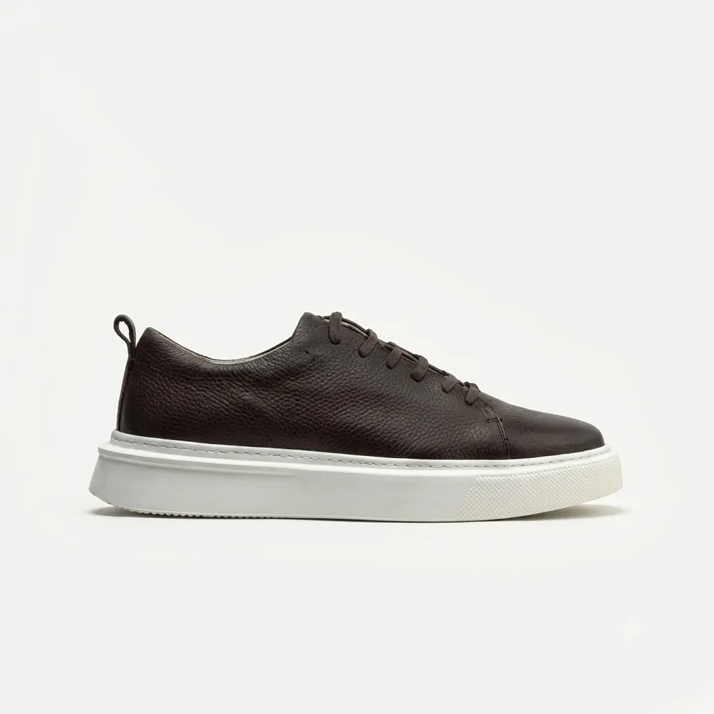 K45 Basket en verocuir : Marron