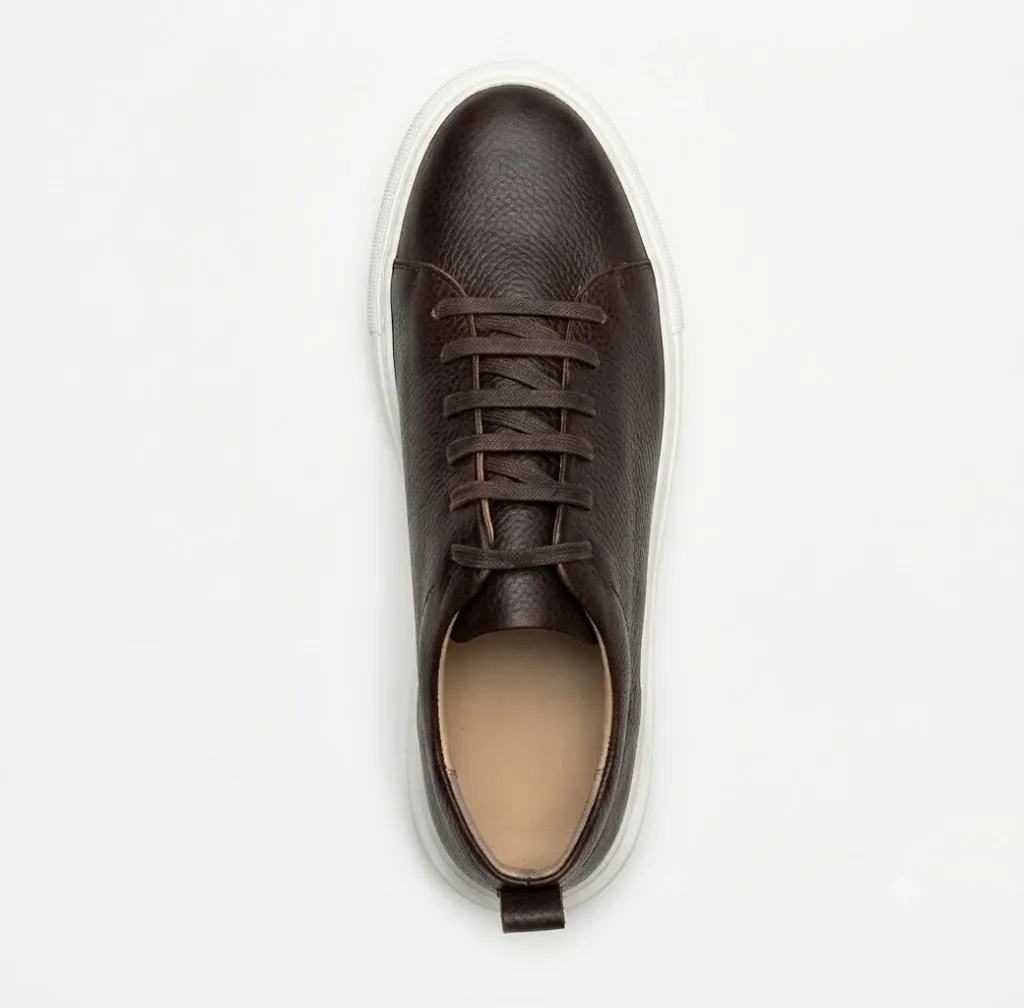 K45 Basket en verocuir : Marron