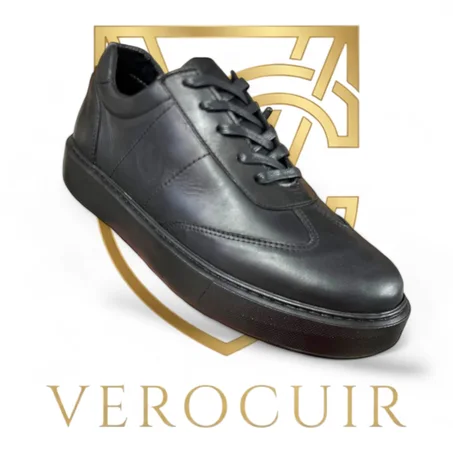 ديمي بوت "Vero City" - جلد أسود (نص رقبة)