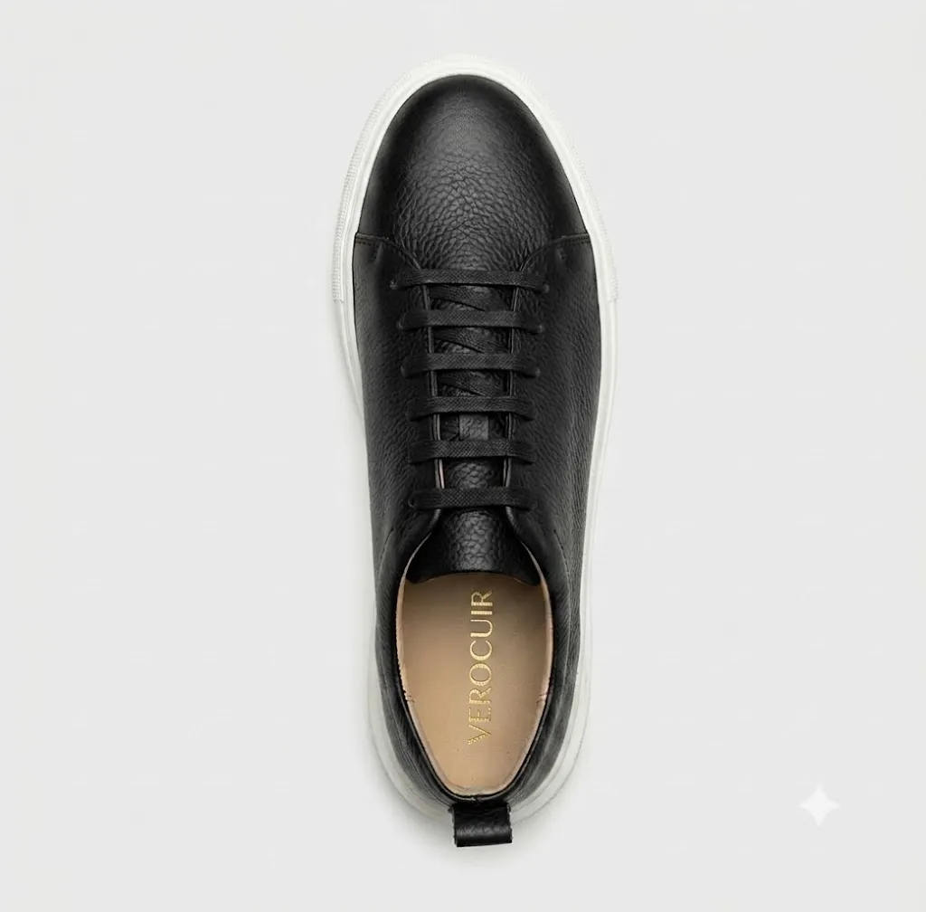 K45 Basket en verocuir : Noir