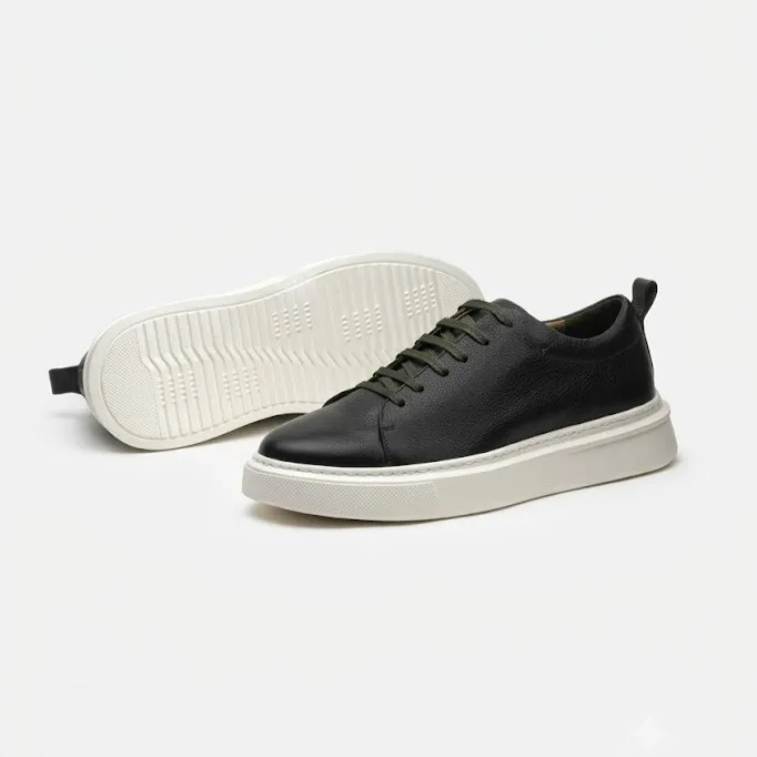 K45 Basket en Cuir : Vert