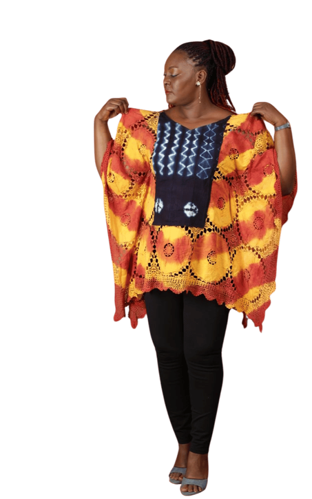 Haut motif rafia style classique NDAPKA ✨