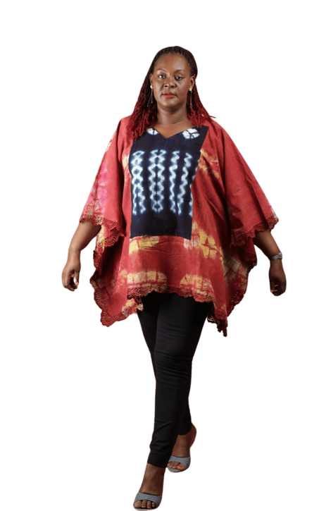 Haut Artisanal Motif Rafia & Faso Dafani - Élégance Africaine 🇧🇫