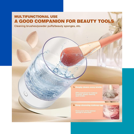 منظف فرش المكياج الكهربائي