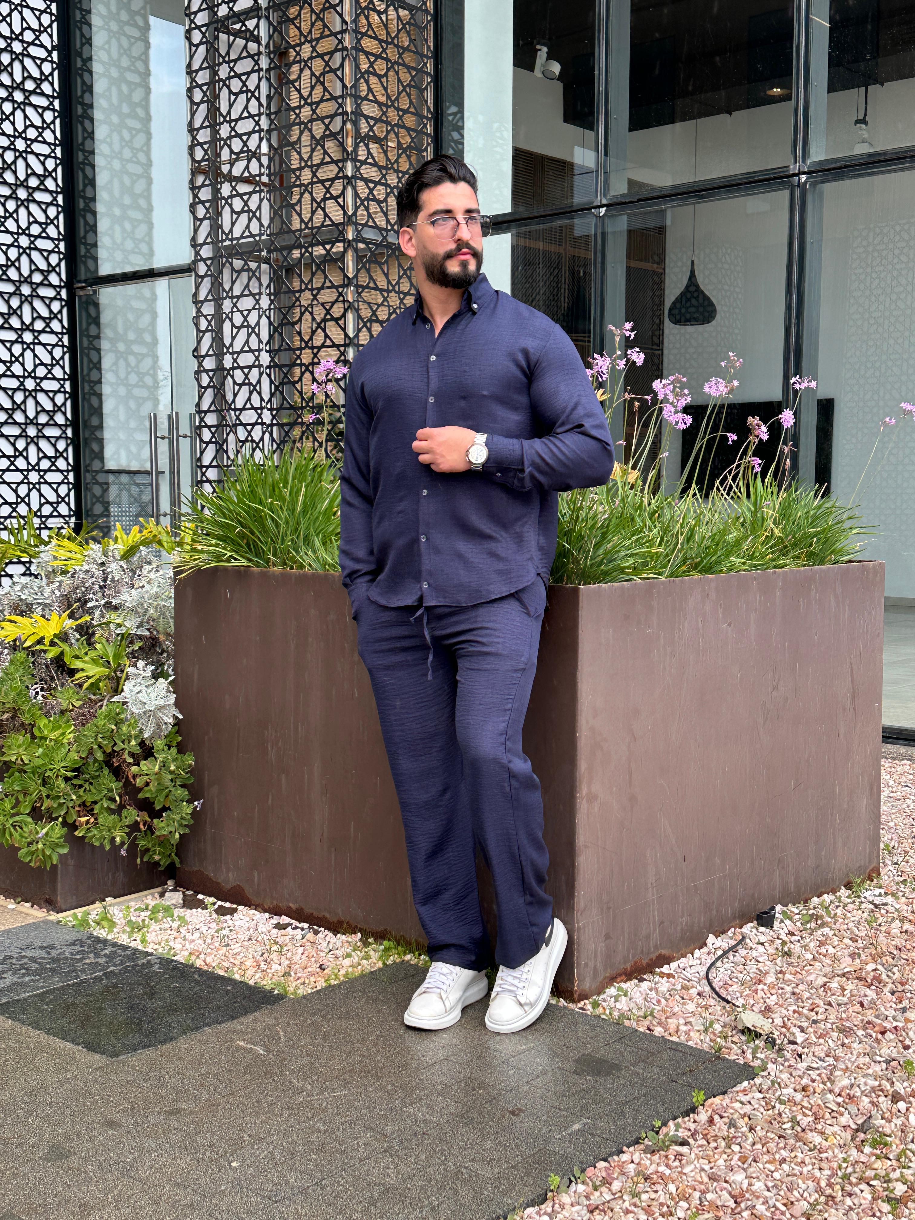 👔✨ طقم رجالي عصري بثوب لولان