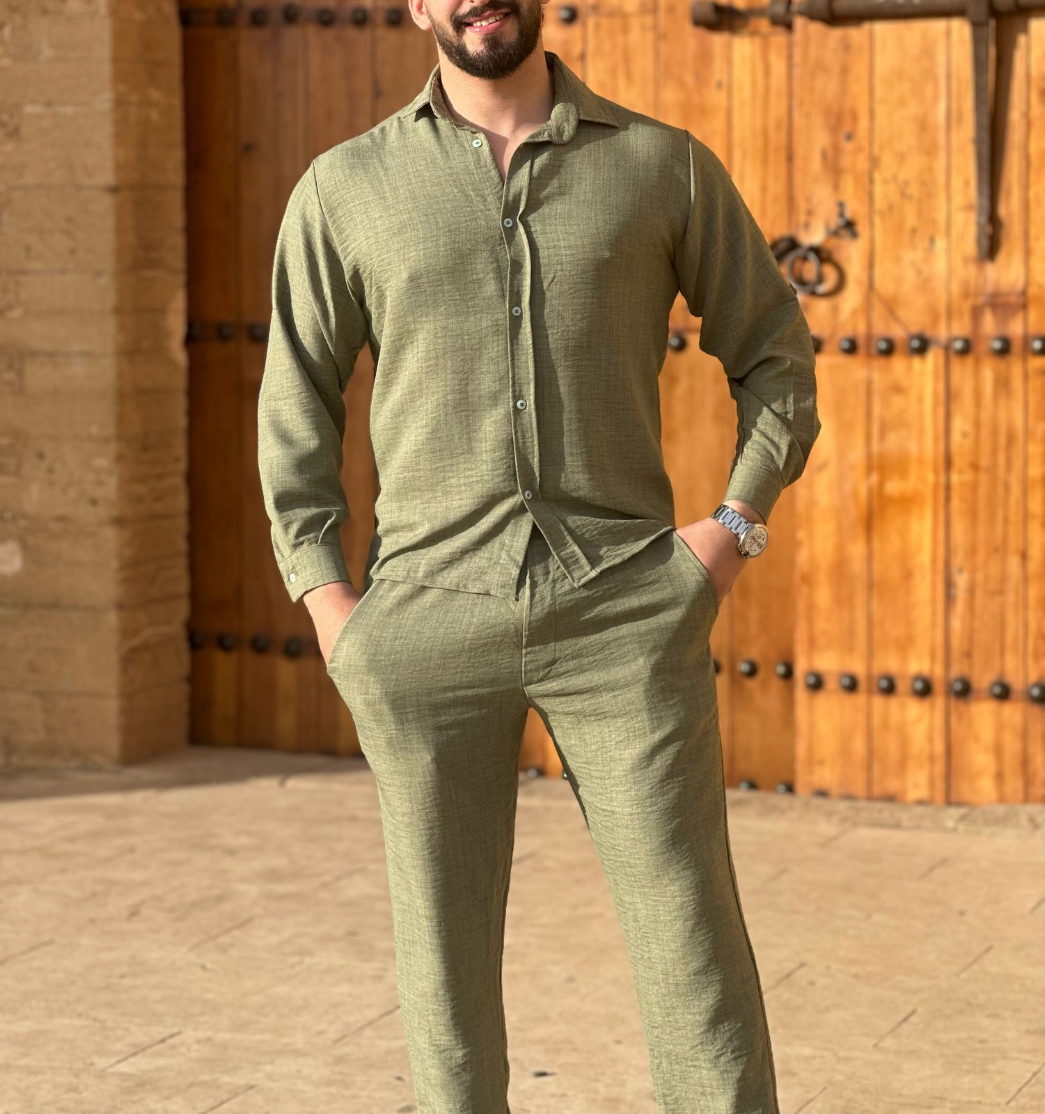 👔✨ طقم رجالي عصري بثوب لولان