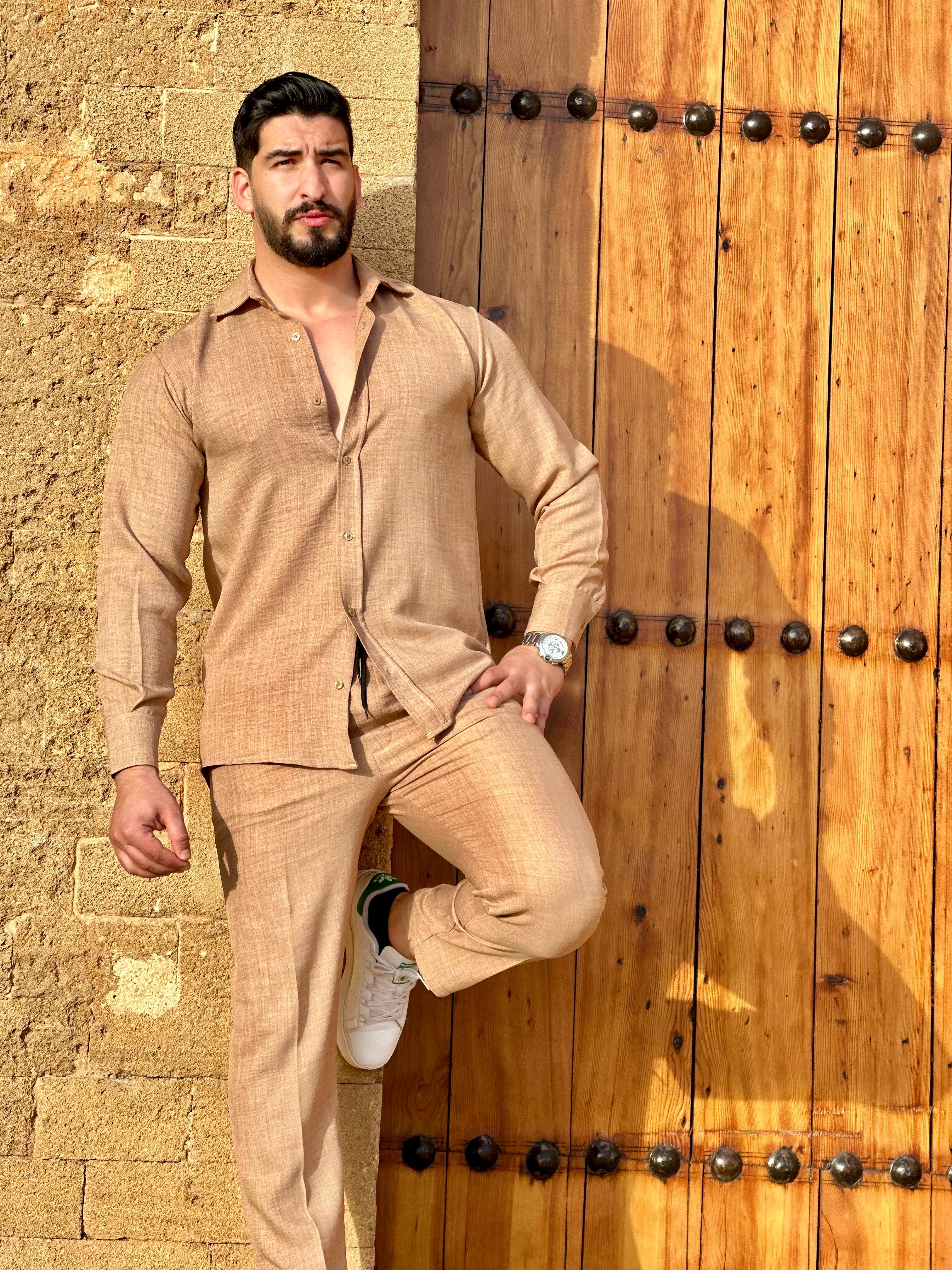 👔✨ طقم رجالي عصري بثوب لولان