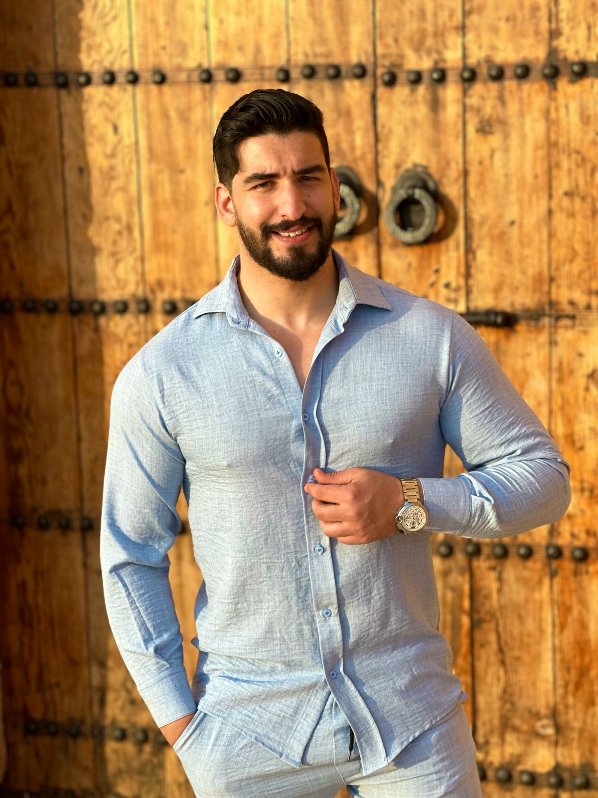 👔✨ طقم رجالي عصري بثوب لولان
