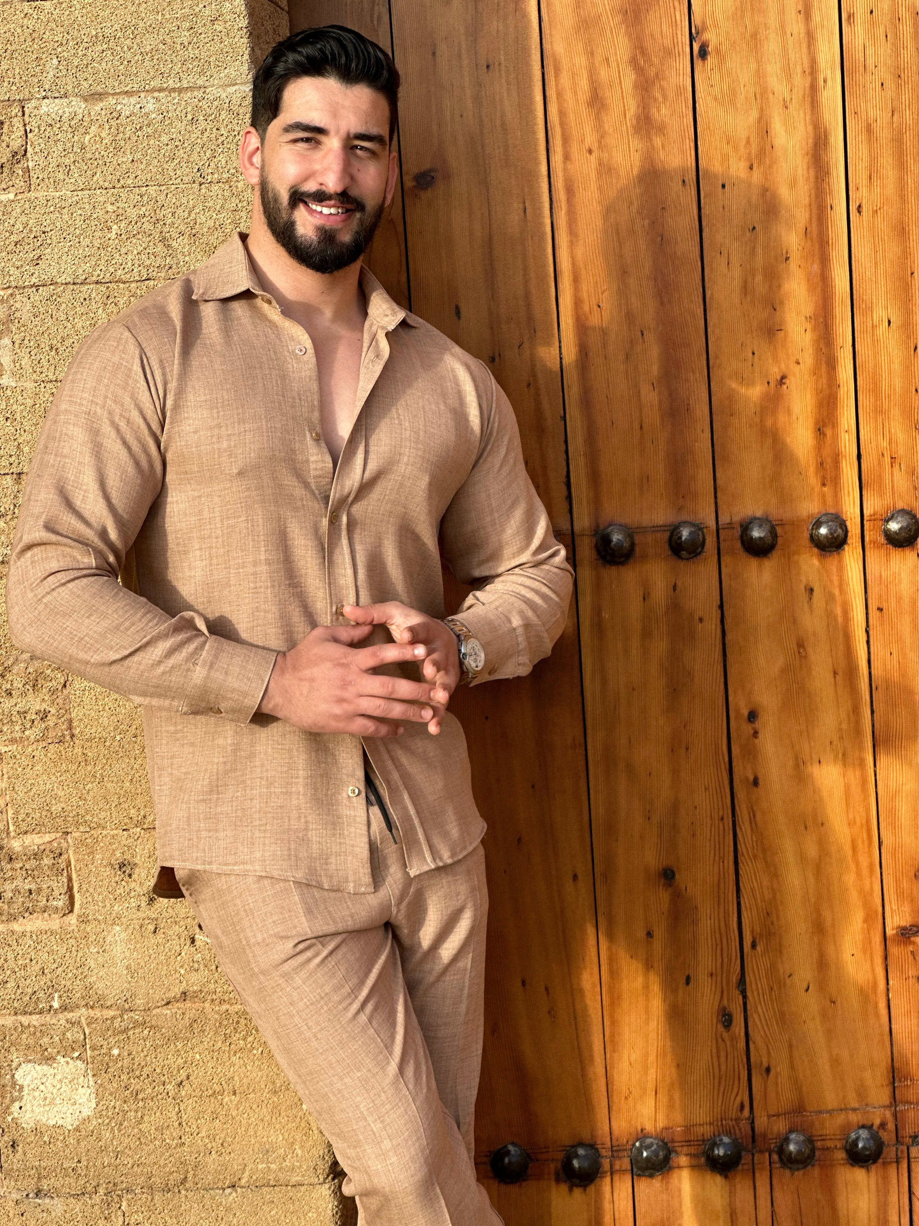 👔✨ طقم رجالي عصري بثوب لولان