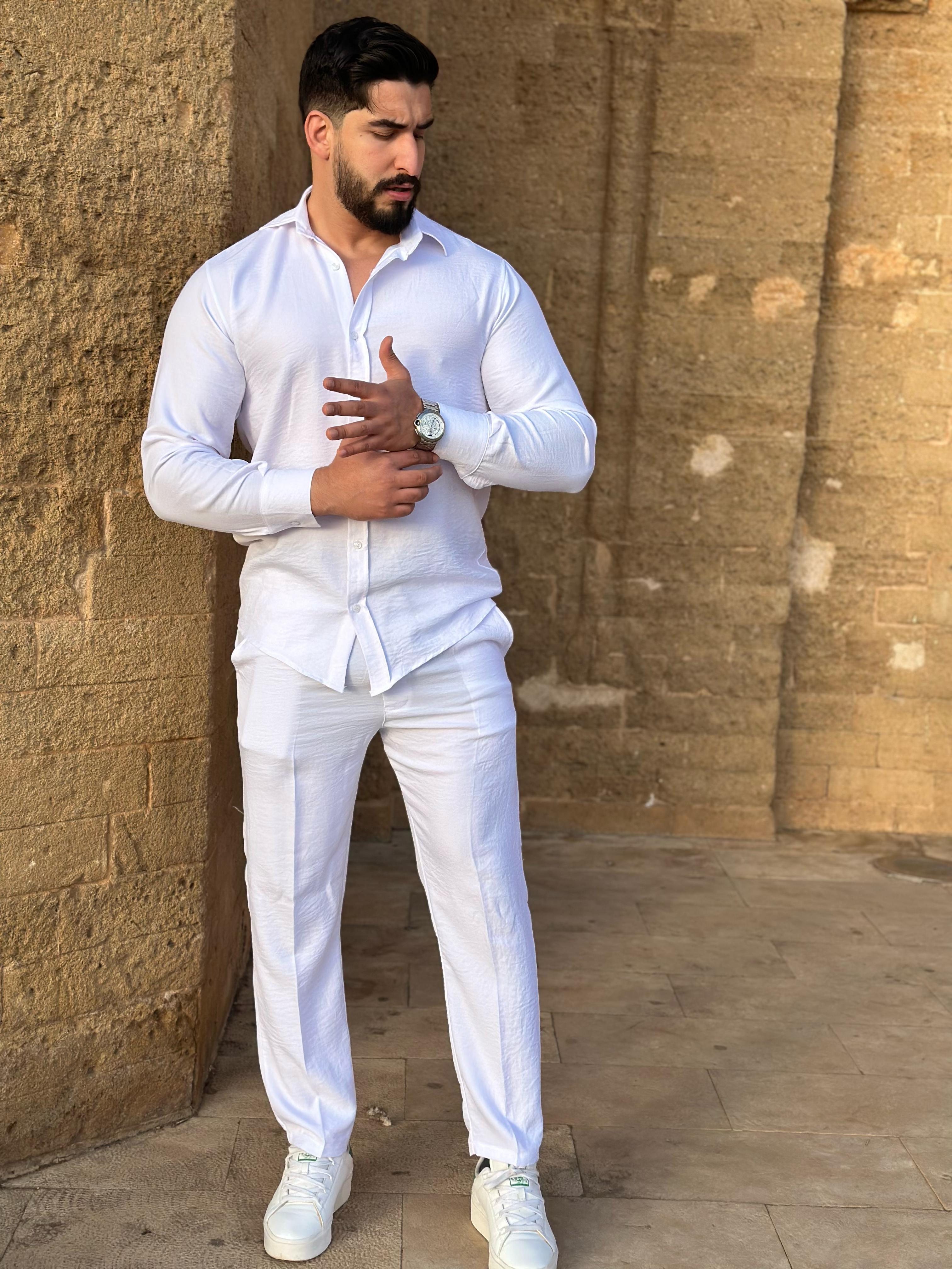 👔✨ طقم رجالي عصري بثوب لولان
