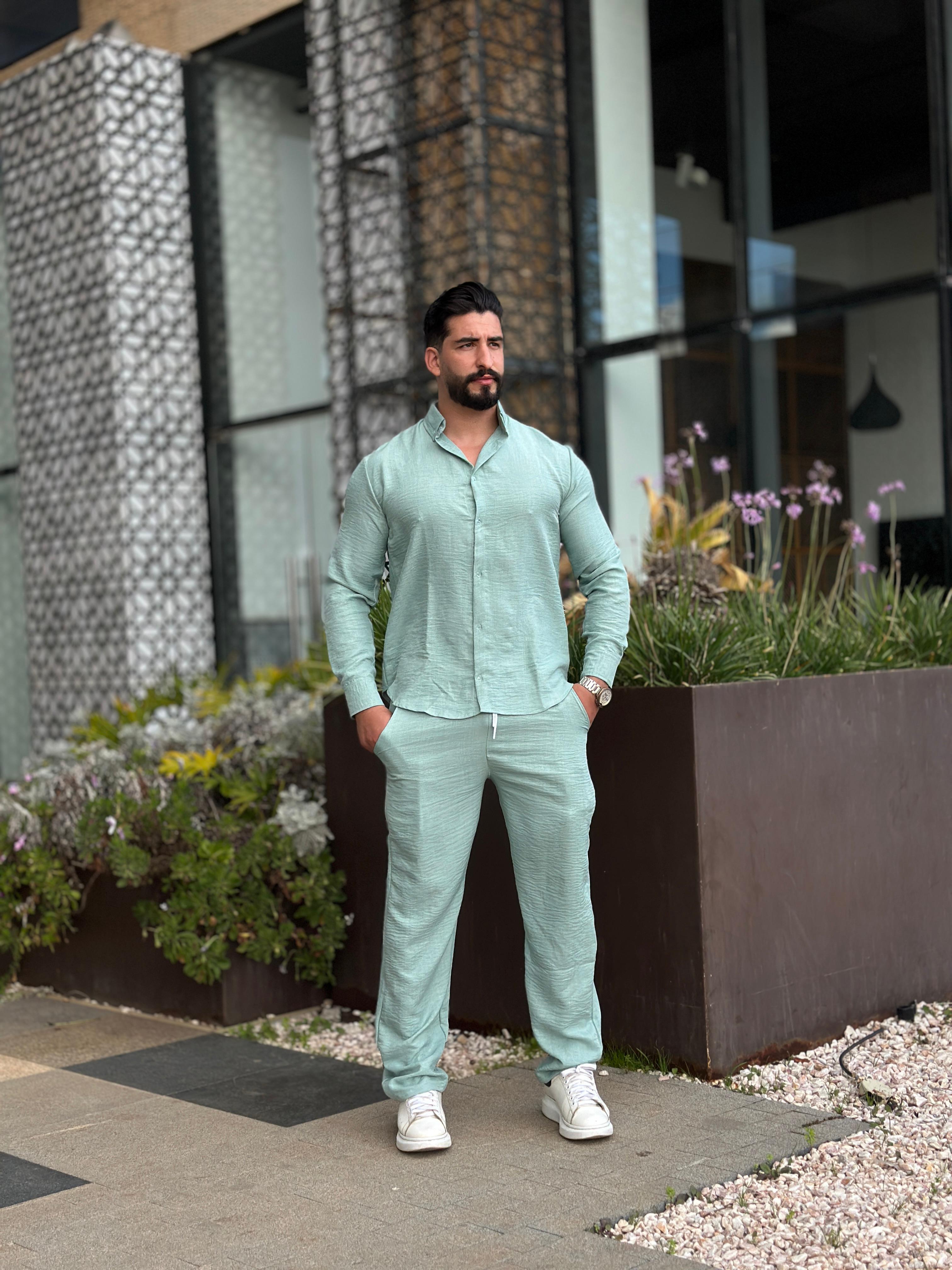 👔✨ طقم رجالي عصري بثوب لولان