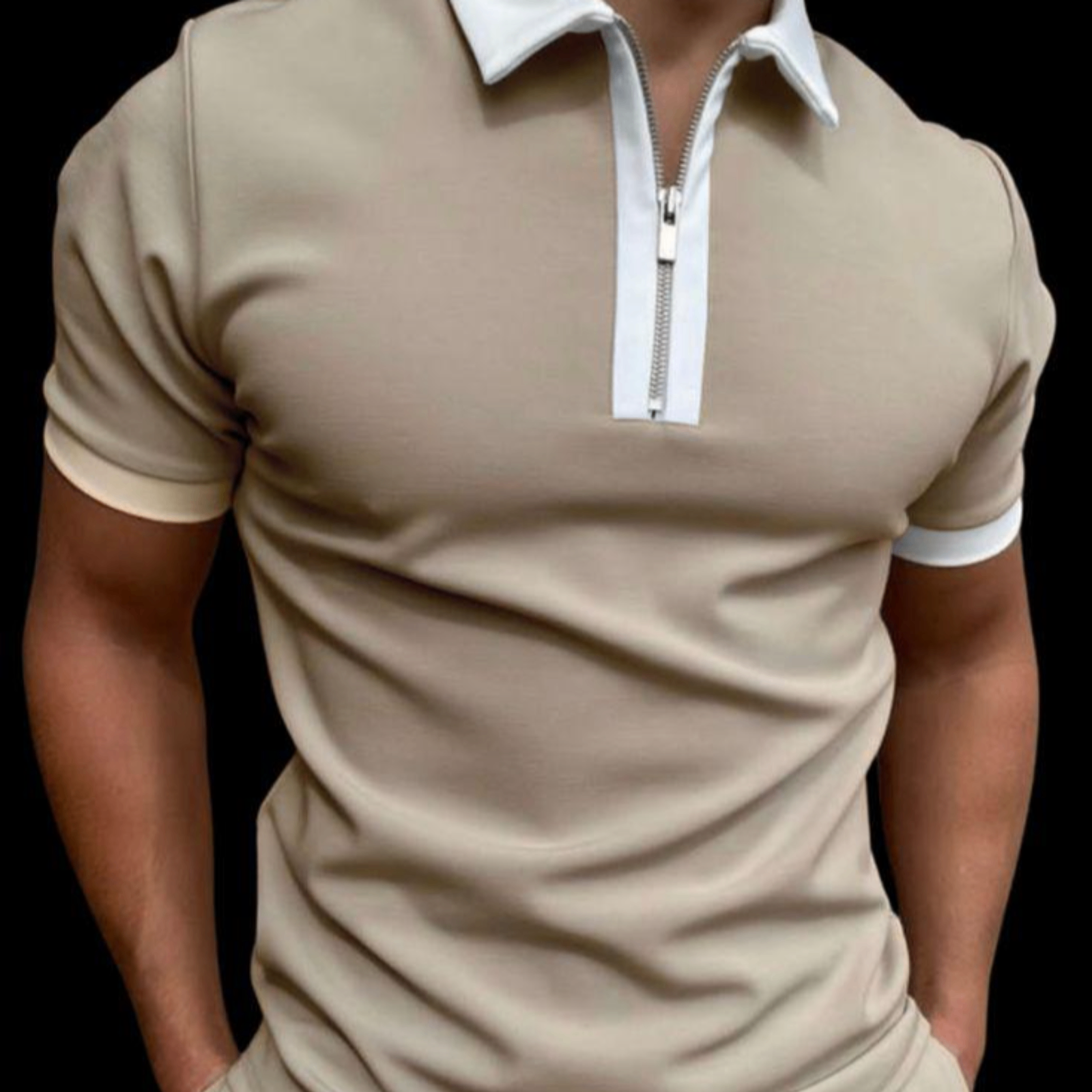 طقم رجالي صيفي أنيق – تيشرت + شورط 👕🩳